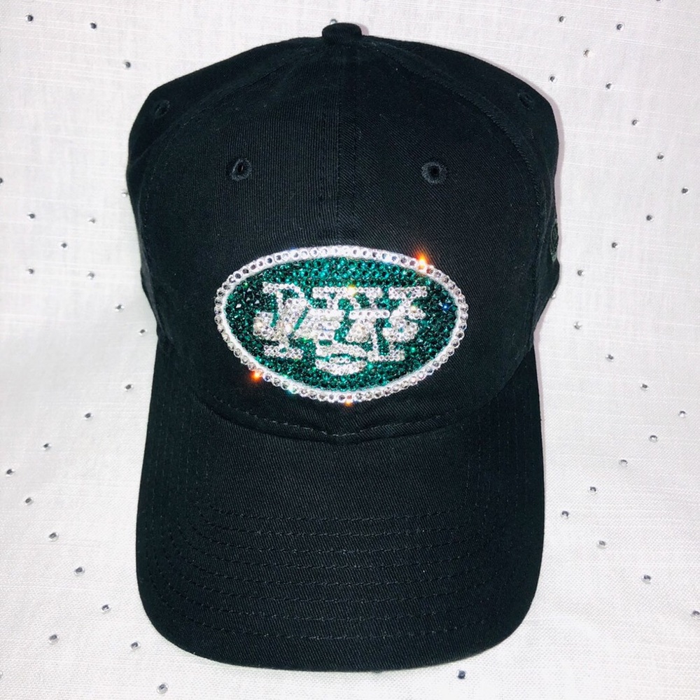 New NY Jets Bling Hat with Swarovski Crystals